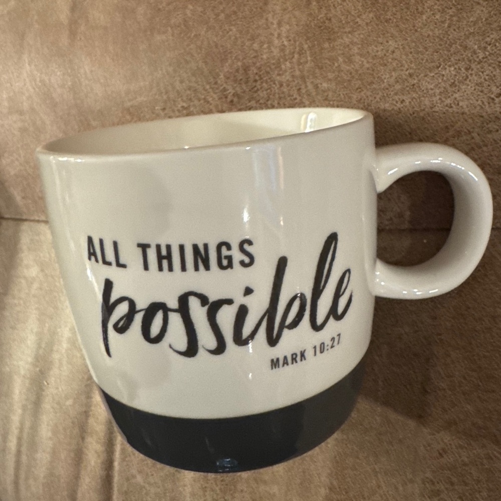 Day Spring " All Things Possible " Mark 10:27,  Inspirational Jumbo 16 oz Mug